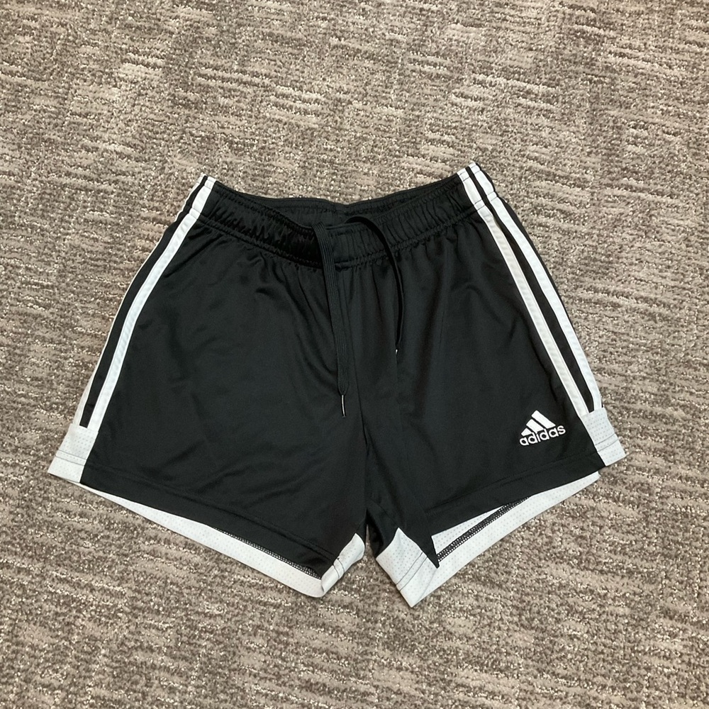 Adidas Women's Athletic Shorts in Black and Gray